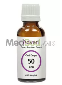 Packaging for Adven C50 Full Spectrum Oil Medical Cannabis