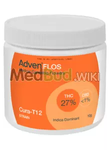 Packaging for Adven® Cura-12 T27 Tally-Mon Medical Cannabis Flower