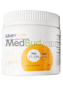 Packaging for Adven Cura-9 T17-19 Glory Sum Cookies Medical Cannabis