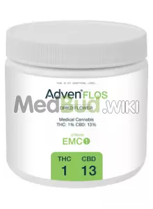 Packaging for Adven® EMC-1 C13 Riga Medical Cannabis Flower