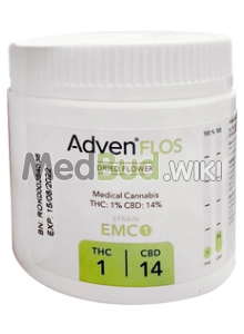 Packaging for Adven EMC-1 C14 Riga Medical Cannabis