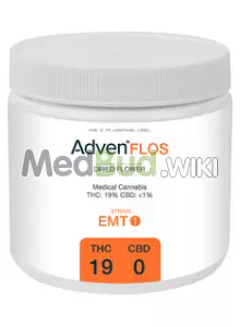 Packaging for Adven® EMT-1 T19 Tripoli Medical Cannabis Flower