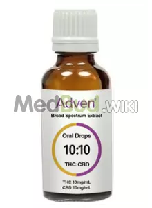 Packaging for Adven® T10:C10 Full Spectrum Oil Medical Cannabis