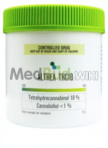 Packaging for Althea T18:C1 Skywalker OG Kush Medical Cannabis