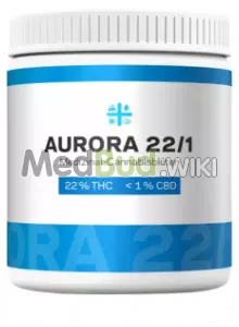 Packaging for Aurora T22 Delahaze Medical Cannabis