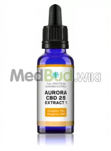 Packaging for Aurora T1:C25 Full Spectrum Oil Medical Cannabis