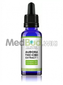 Packaging for Aurora T12:C12 L.A. Confidental & Cannatonic Full Spectrum Oil Medical Cannabis