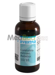 Packaging for Avextra T10:C10 Full Spectrum Oil Medical Cannabis