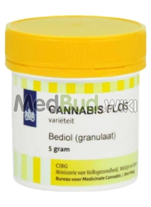 Packaging for Bedrocan Bediol T6:C8 Elida Medical Cannabis