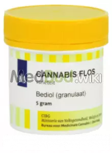 Packaging for Bedrocan Bediol T6:C8 Elida Medical Cannabis