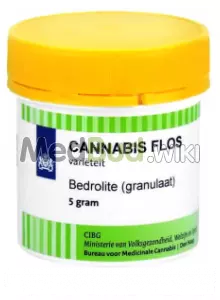 Packaging for Bedrocan Bedrolite T1:C9 Rensina Medical Cannabis