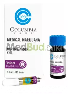 Packaging for Columbia Care EleCeed Night T200:C200 Vape Cartridge Medical Cannabis
