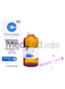 Packaging for Columbia Care ClaraCeed T1:C20 Broad Spectrum Oil Medical Cannabis