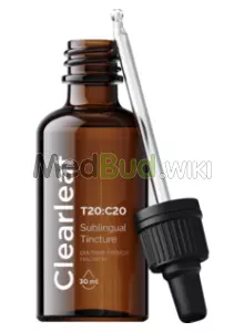 Packaging for Clearleaf® T20:C20 Full Spectrum Oil Medical Cannabis