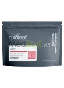 Packaging for Curaleaf® GG4 T22 Gorilla Glue #4 Medical Cannabis Flower