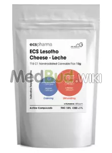 Packaging for ECS Pharma T18 Cheese-Leche Medical Cannabis Flower
