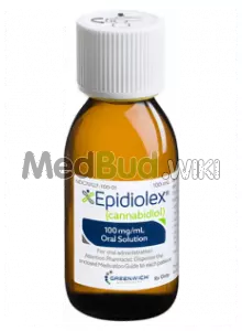 Packaging for Epidiolex C100 CBD Isolate Medical Cannabis