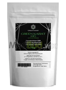 Packaging for Green Karat MG T27 Modified Gas Medical Cannabis Flower