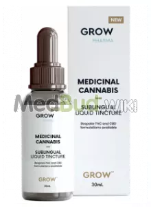 Packaging for Grow Pharma T1:C100 CBD Isolate Medical Cannabis