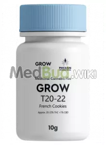 Packaging for Grow Pharma T20-22 French Cookies Medical Cannabis