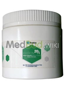 Packaging for Khiron HK T20 Hindu Kush Medical Cannabis Flower