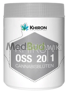 Packaging for Khiron T25 Old School Skunk Medical Cannabis