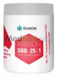 Packaging for Khiron T25 Strawberry Blitz Medical Cannabis