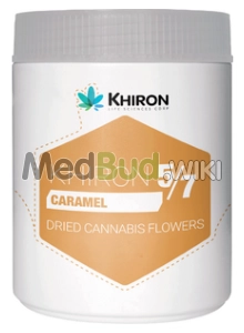 Packaging for Khiron T5:C7 Caramel CBD Medical Cannabis