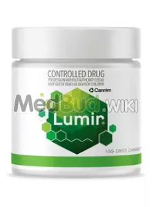 Packaging for Lumir® KCK T28 L.A. Kush Cake Medical Cannabis Flower