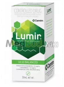 Packaging for Lumir T10:C10 Full Spectrum Oil Medical Cannabis