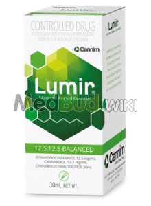 Packaging for Lumir T12:C12 Full Spectrum Oil Medical Cannabis