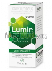 Packaging for Lumir T25:C25 Full Spectrum Oil Medical Cannabis