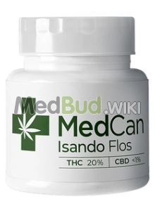 Packaging for MedCan Isando T20 Birthday Cake Medical Cannabis Flower