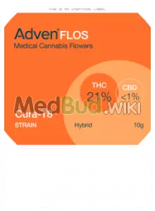 Packaging for Adven Cura-8 T21 High Silver Medical Cannabis