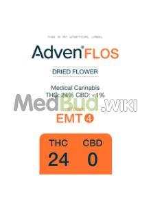Packaging for Adven EMT-4 T24 Milky Cake Medical Cannabis