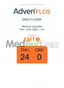 Packaging for Adven EMT-4 T24 Unknown Medical Cannabis