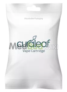 Packaging for Curaleaf® T100:C200 Plain Vape Cartridge (510 Fitment) Medical Cannabis