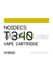 Packaging for Noidecs T340 Original Vape Cartridge (Kanabo Fitment) Medical Cannabis