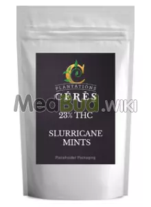 Packaging for Plantations Ceres T23 Slurricane Mint Medical Cannabis
