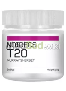 Packaging for Noidecs T20 Murray Sherbet Medical Cannabis