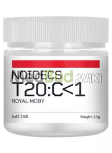 Packaging for Noidecs T20 Royal Moby Medical Cannabis