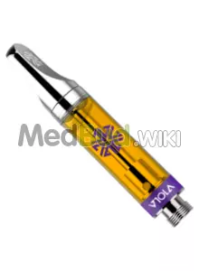 Packaging for Viola A1 T800:C40 Bucketz Vape Cartridge Medical Cannabis