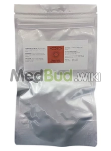 Packaging for Noidecs T14 Shishkaberry Medical Cannabis Flower