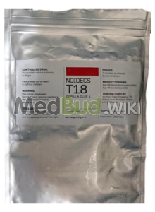 Packaging for Noidecs T18 Gorilla Glue #4 Medical Cannabis Flower