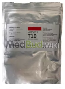 Packaging for Noidecs T18 Gorilla Glue #4 Medical Cannabis
