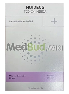 Packaging for Noidecs MVA T20:C4 Kosher Kush Medical Cannabis Flower