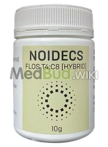 Packaging for Noidecs T4:C8 CBD Kush Medical Cannabis Flower