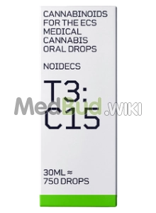 Packaging for Noidecs T3:C15 Broad Spectrum Oil Medical Cannabis