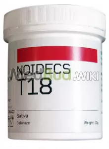 Packaging for Noidecs T18 Delahaze Medical Cannabis