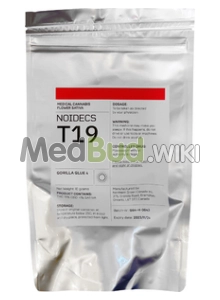 Packaging for Noidecs T19 Gorilla Glue #4 Medical Cannabis